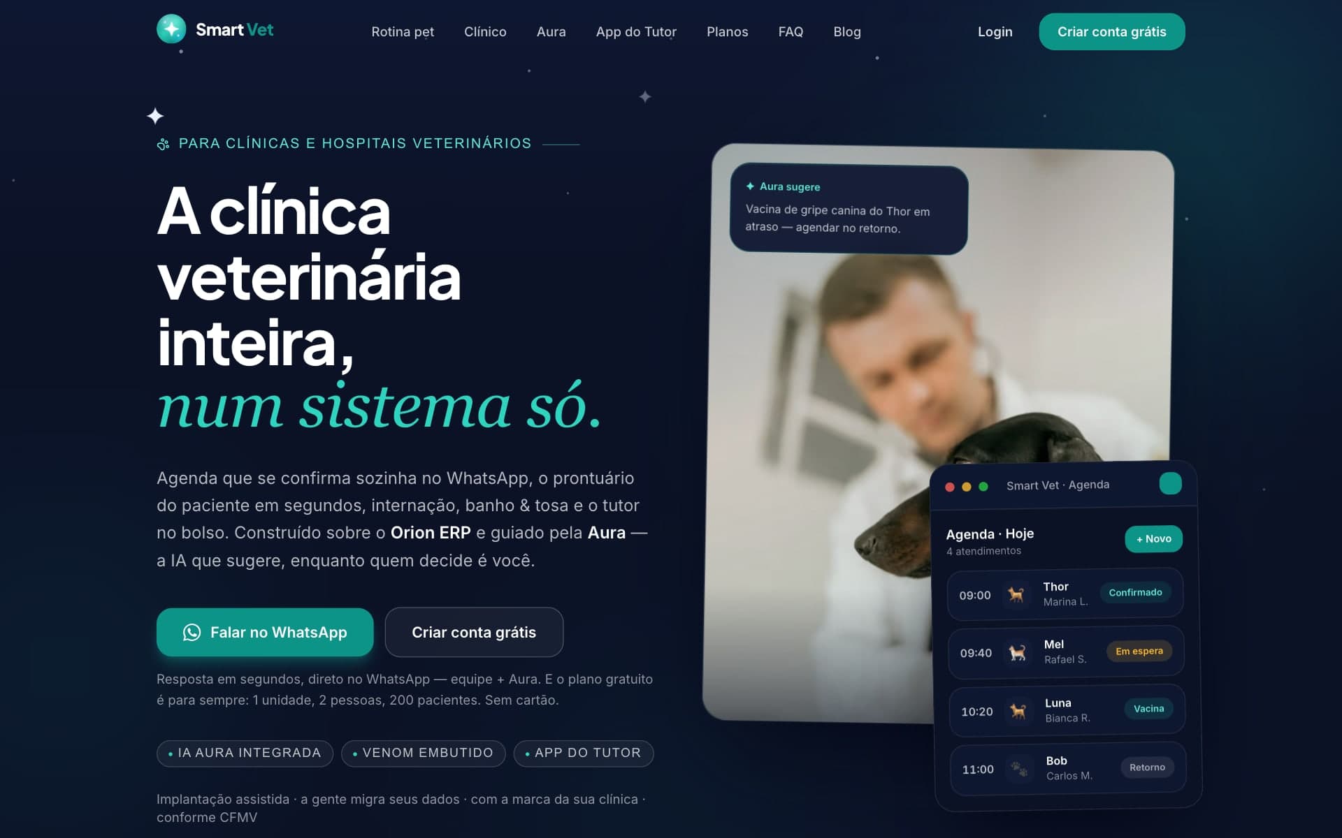 Smart Vet: A clínica veterinária inteira, num sistema só.
