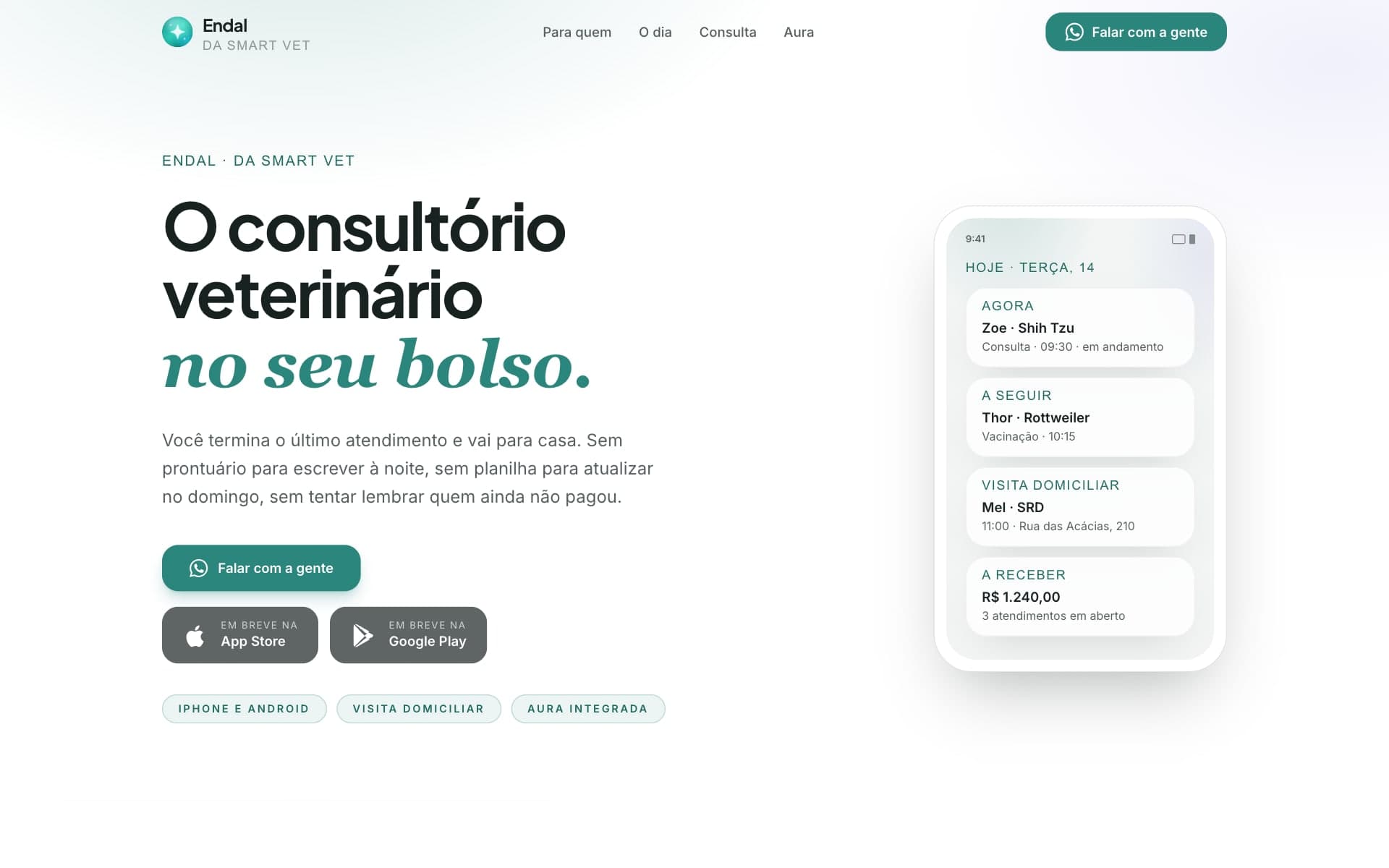 Endal: O consultório veterinário no seu bolso.